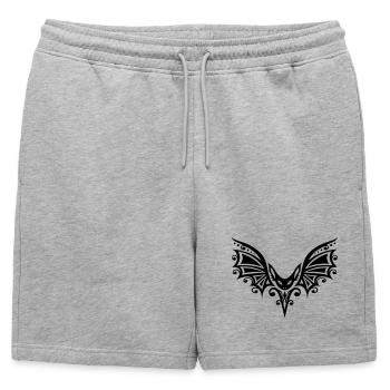 Flying Bat, vecteur Halloween. - Short de survêtement homme premium - gris chiné - Devant - AI Model Male 178 light (178cm)
