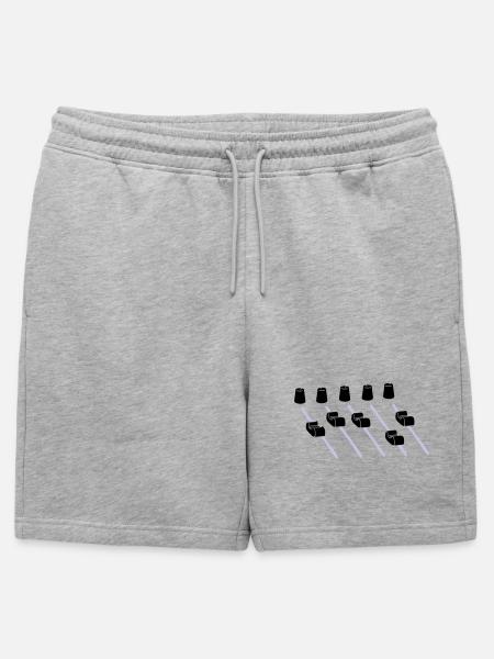 music mixer - Mens' Premium Organic Sweatshorts - heather grey