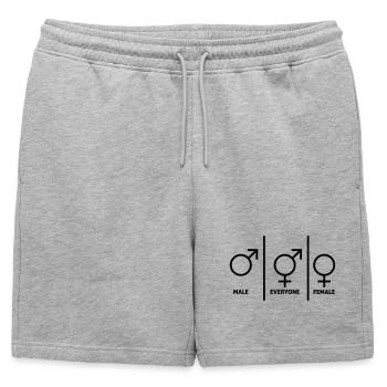 Symbole-hommes-femmes-plongeurs - Short de survêtement homme premium - gris chiné - Devant - AI Model Male 178 light (178cm)