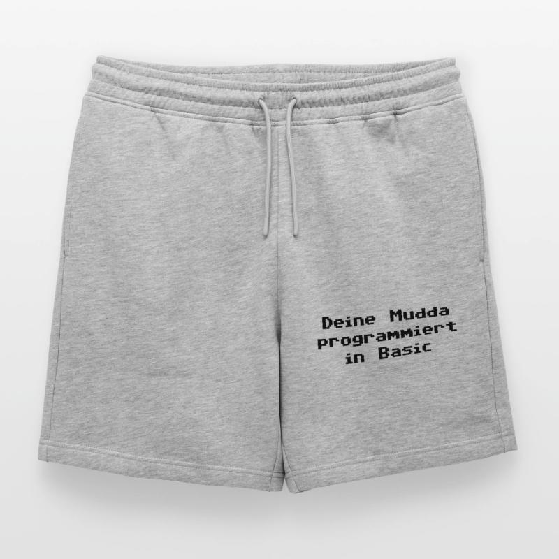 Deine Mudda programmiert in Basic Männer Premium Organic Sweatshorts