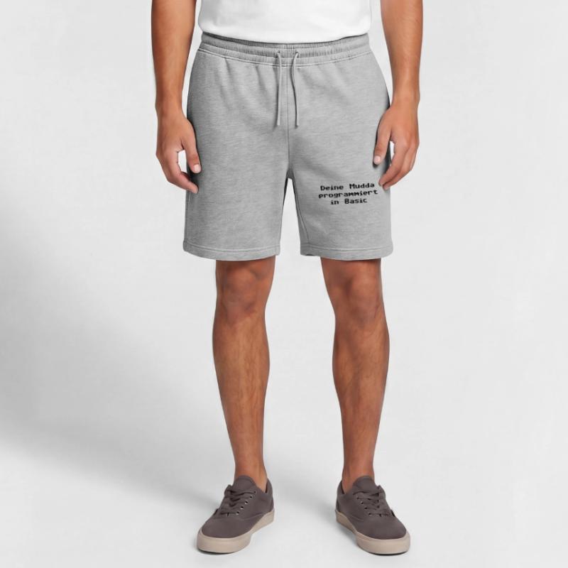 Deine Mudda programmiert in Basic Männer Premium Organic Sweatshorts