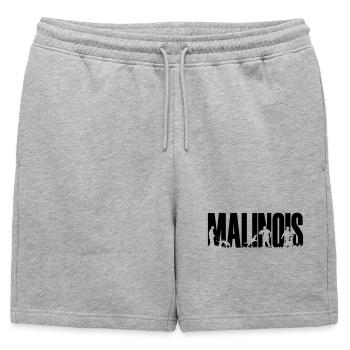 Introduction en bourse malinois schutzhund - Short de survêtement homme premium - gris chiné - Devant - AI Model Male 178 light (178cm)