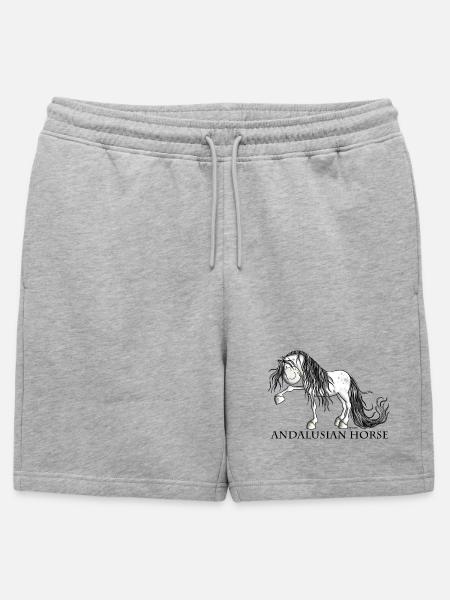 Süßer Andalusier - Männer Premium Organic Sweatshorts - Grau meliert