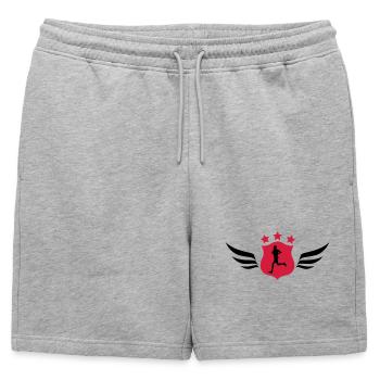 Course à Pied / Running / Jogging / Coureur - Short de survêtement homme premium - gris chiné - Devant - AI Model Male 178 light (178cm)