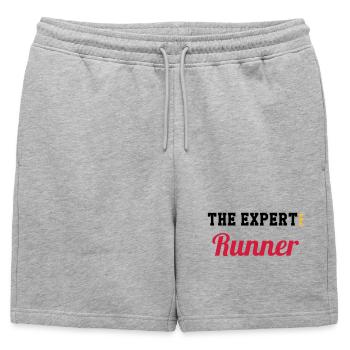 Course à Pied / Running / Jogging / Coureur - Short de survêtement homme premium - gris chiné - Devant - AI Model Male 178 light (178cm)