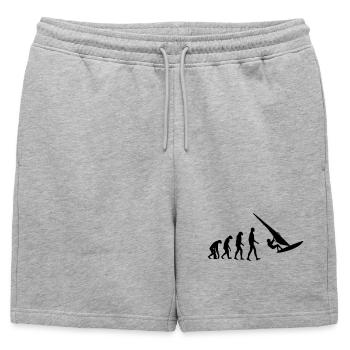 Planche à voile / Véliplanchiste / Windsurf / - Short de survêtement homme premium - gris chiné - Devant - AI Model Male 178 light (178cm)
