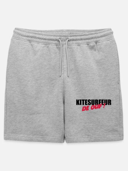 Kiteboarding / Kitesurfing / Kitesurf / - Short de survêtement homme premium - gris chiné