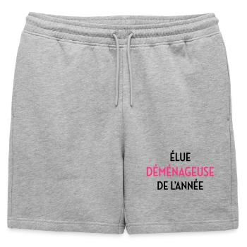 Mover Frachtführer Déménageur Déménagement - Mens' Premium Organic Sweatshorts - heather grey - Front - AI Model Male 178 light (178cm)