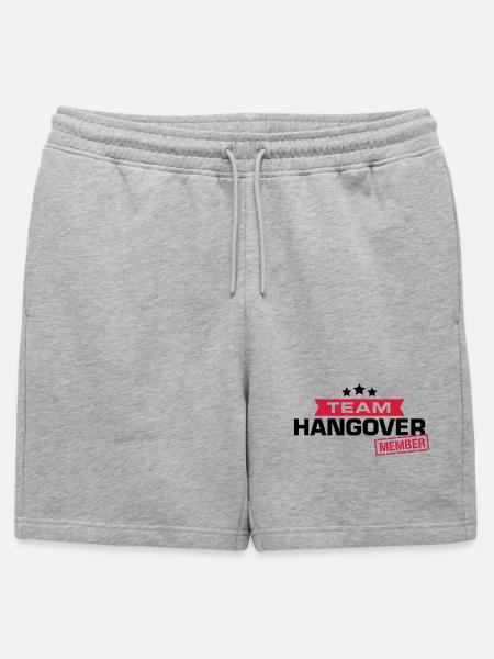 hangover team - Männer Premium Organic Sweatshorts - Grau meliert