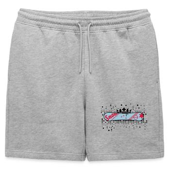 Snowboard avec Couronne Snowboard King - Short de survêtement homme premium - gris chiné - Devant - AI Model Male 178 light (178cm)