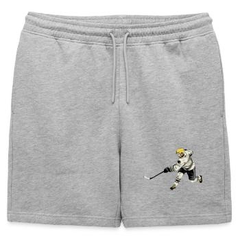 hockey - Short de survêtement homme premium - gris chiné - Devant - AI Model Male 178 light (178cm)