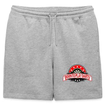Né à Dart Darts disant drôle - Short de survêtement homme premium - gris chiné - Devant - AI Model Male 178 light (178cm)