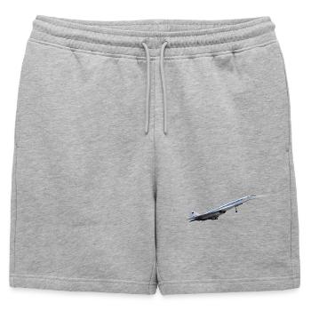 Tu-144 - Short de survêtement homme premium - gris chiné - Devant - AI Model Male 178 light (178cm)