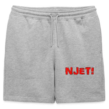 Njet sans russe, histoire d’humour drôle et cool - Short de survêtement homme premium - gris chiné - Devant - AI Model Male 178 light (178cm)