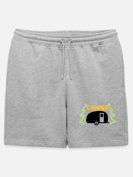 Camper - ready for vacation - Mens' Premium Organic Sweatshorts - heather grey