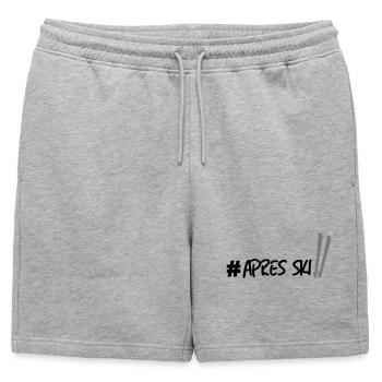 Ski Apres - Short de survêtement homme premium - gris chiné - Devant - AI Model Male 178 light (178cm)