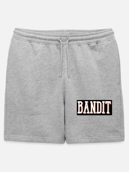 bandit dieb ganowe - Männer Premium Organic Sweatshorts - Grau meliert