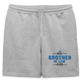 beau-frère - Short de survêtement homme premium - gris chiné - Devant - AI Model Male 178 light (178cm)