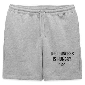 the princess is hungry - Short de survêtement homme premium - gris chiné - Devant - AI Model Male 178 light (178cm)