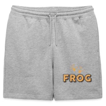 Frosch - Short de survêtement homme premium - gris chiné - Devant - AI Model Male 178 light (178cm)