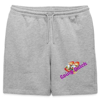 Aller néerlandais - Short de survêtement homme premium - gris chiné - Devant - AI Model Male 178 light (178cm)