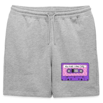 R&B Vibes des années 90 Seulement Cassette Memphis Graphic - Short de survêtement homme premium - gris chiné - Devant - AI Model Male 178 light (178cm)