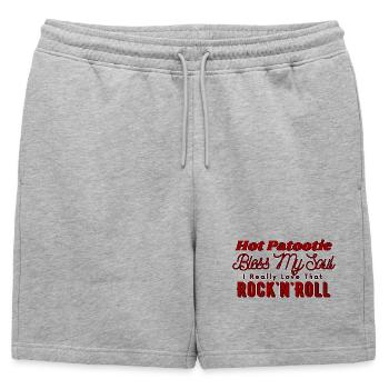 Hot Patootie Bless My Soul - Short de survêtement homme premium - gris chiné - Devant - AI Model Male 178 light (178cm)