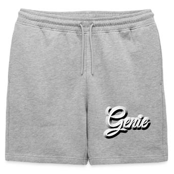 Nerd - GENIUS - Short de survêtement homme premium - gris chiné - Devant - AI Model Male 178 light (178cm)