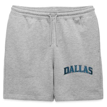 Dallas Arc Blue Vintage - Short de survêtement homme premium - gris chiné - Devant - AI Model Male 178 light (178cm)