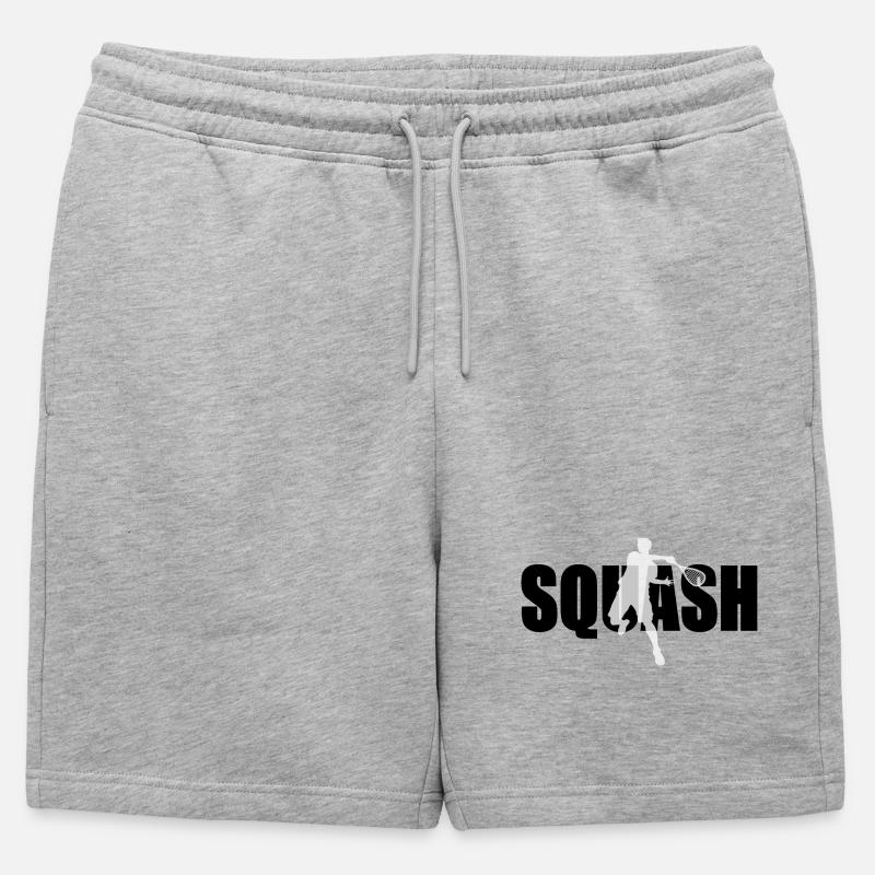 Squash - Männer Premium Organic Sweatshorts - Grau meliert