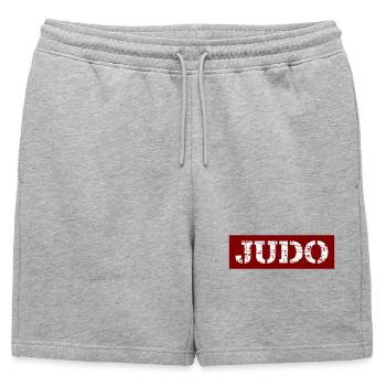 Judo - Short de survêtement homme premium - gris chiné - Devant - AI Model Male 178 light (178cm)