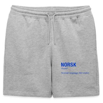 NORVÈGE Norvège Norvégien Norvégien - Short de survêtement homme premium - gris chiné - Devant - AI Model Male 178 light (178cm)