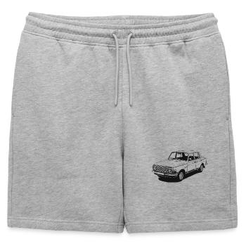 Wartburg P 353 | Silhouette - Mens' Premium Organic Sweatshorts - heather grey - Front - AI Model Male 178 light (178cm)