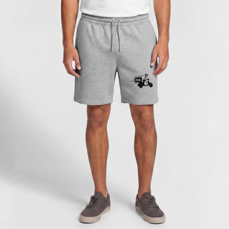 Rollerpaket oder Pizzatext PIZZA Männer Premium Organic Sweatshorts