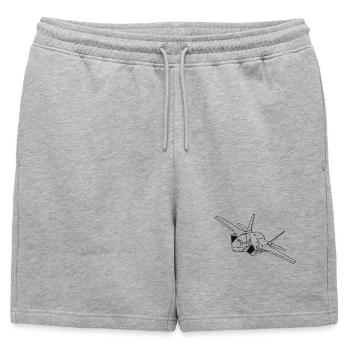 F-35 Lightning II | F 35 | F35 | avions de combat - Short de survêtement homme premium - gris chiné - Devant - AI Model Male 178 light (178cm)
