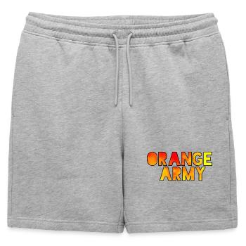 La légion orange pour les vrais fans des Pays-Bas # - Short de survêtement homme premium - gris chiné - Devant - AI Model Male 178 light (178cm)