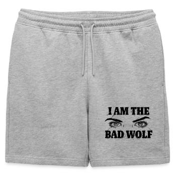 Mauvais loup - Short de survêtement homme premium - gris chiné - Devant - AI Model Male 178 light (178cm)