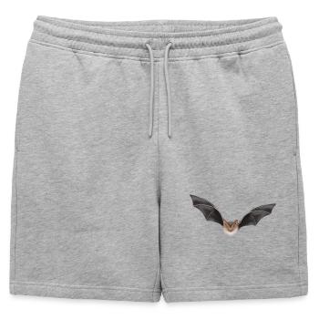 Conception des ailes de chauve-souris nocturnes - Short de survêtement homme premium - gris chiné - Devant - AI Model Male 178 light (178cm)