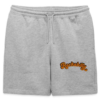 Rockabilly Retro Design dans l’art vintage - Short de survêtement homme premium - gris chiné - Devant - AI Model Male 178 light (178cm)