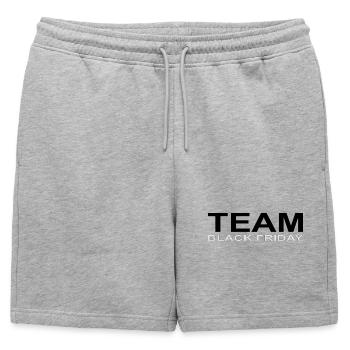 Team black friday - Short de survêtement homme premium - gris chiné - Devant - AI Model Male 178 light (178cm)