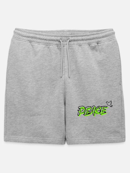 Peace Peace Dove of Peace - Mens' Premium Organic Sweatshorts - heather grey