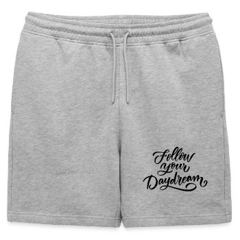 Suivez vos rêves - Short de survêtement homme premium - gris chiné - Devant - AI Model Male 178 light (178cm)