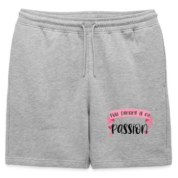 La pole dance est ma passion - Dancer Gift - Short de survêtement homme premium - gris chiné - Devant - AI Model Male 178 light (178cm)