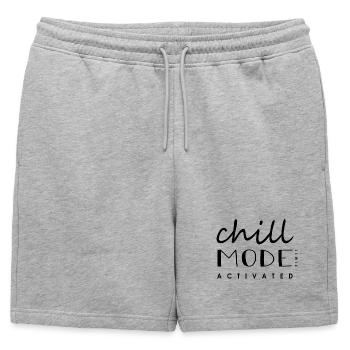 Mode détente - Short de survêtement homme premium - gris chiné - Devant - AI Model Male 178 light (178cm)