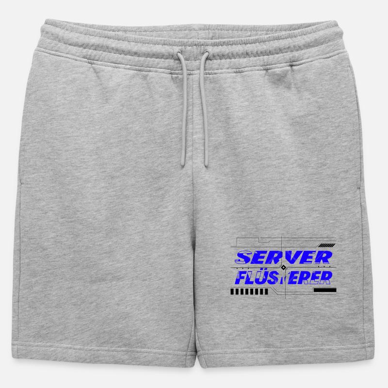 Server Flüsterer - Männer Premium Organic Sweatshorts - Grau meliert