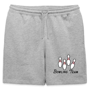 Équipe de bowling - Short de survêtement homme premium - gris chiné - Devant - AI Model Male 178 light (178cm)