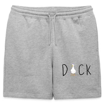 CANARD - Short de survêtement homme premium - gris chiné - Devant - AI Model Male 178 light (178cm)