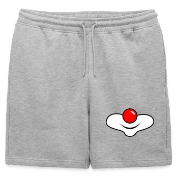 HUMOUR. CITATION. MESSAGE. RETRAITE. ANNIVERSAIRE. - Short de survêtement homme premium - gris chiné - Devant - AI Model Male 178 light (178cm)