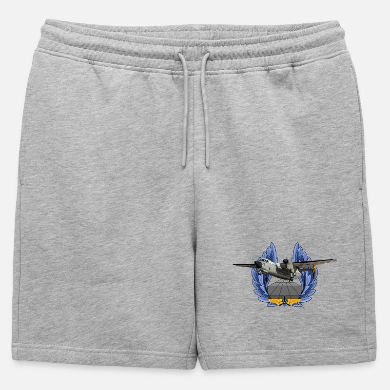 C-2A - Männer Premium Organic Sweatshorts - Grau meliert