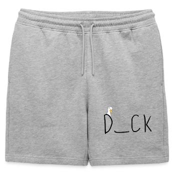 Quiz Canard - Short de survêtement homme premium - gris chiné - Devant - AI Model Male 178 light (178cm)